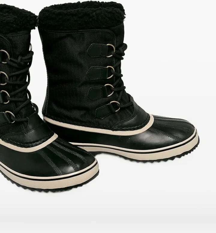 Lace-Up Calf-Length Boots