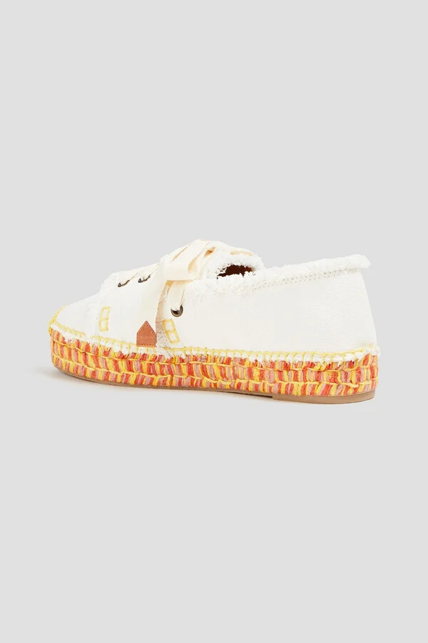 Lace-up canvas platform espadrilles - Image 3