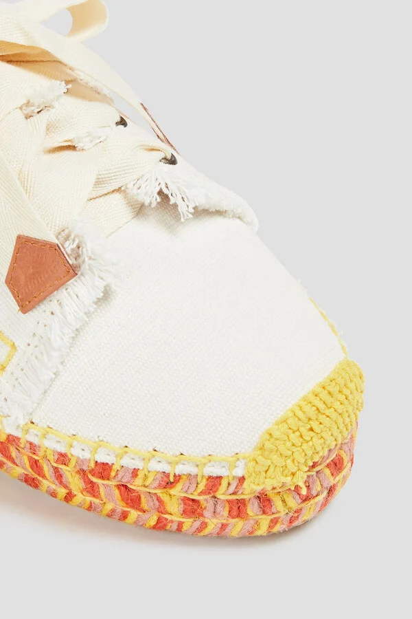 Lace-up canvas platform espadrilles - Image 4