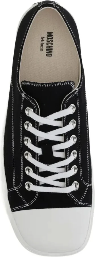 Lace-Up Canvas Sneakers - Image 3