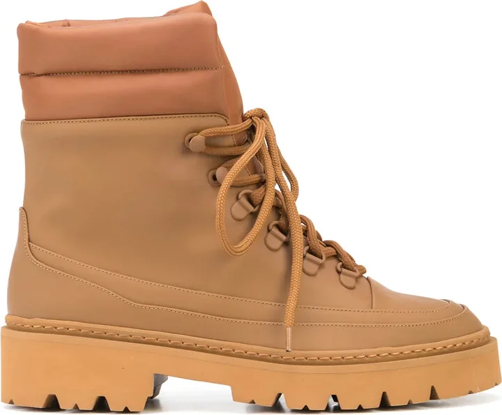 Lace-Up Cargo Ankle Boots