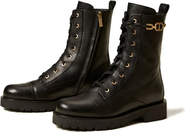 Lace-Up Chain Boots - Image 2