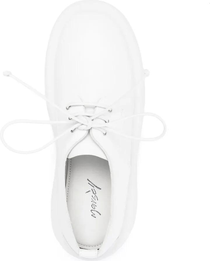 Lace-Up Chunky Leather Brogues - Image 4