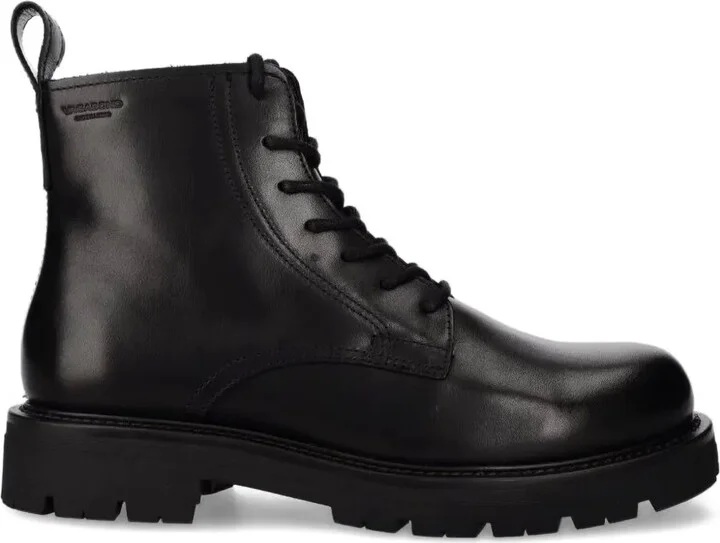 Lace-Up Chunky-Sole Ankle Boots