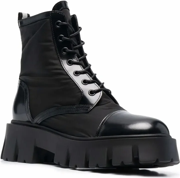 Lace-Up Chunky-Sole Boots - Image 2