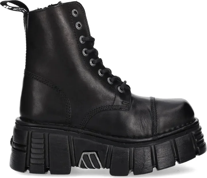 Lace-Up Chunky-Sole Boots