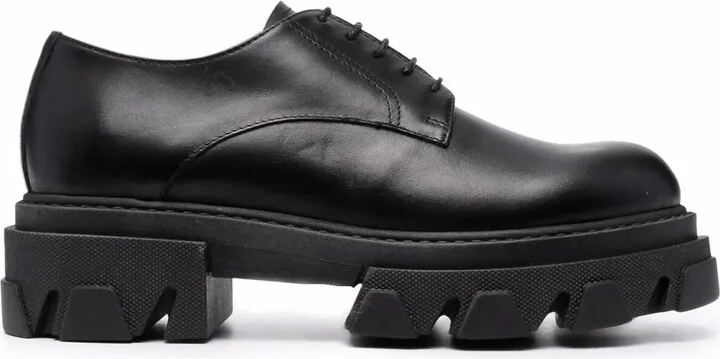 Lace-Up Chunky-Sole Shoes