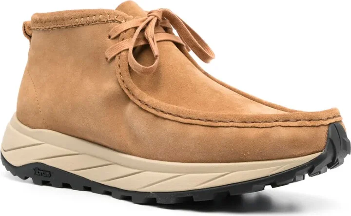 Lace-Up Chunky-Sole Suede Boots - Image 2