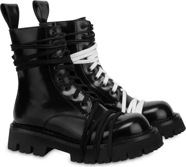 Lace-Up Combat Boots - Image 2