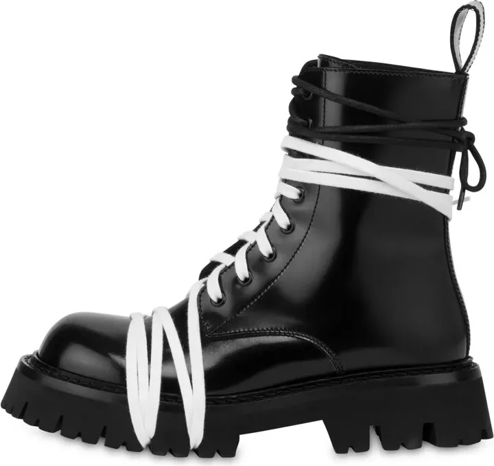 Lace-Up Combat Boots - Image 3