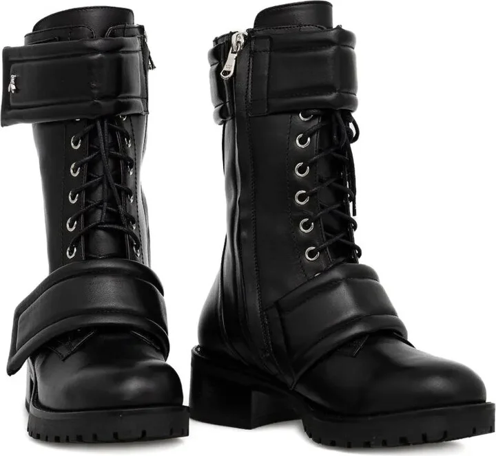 Lace-Up Combat Boots - Image 2