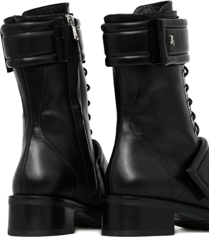 Lace-Up Combat Boots - Image 3