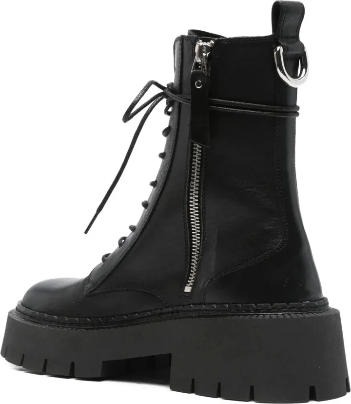 Lace-Up Combat Boots - Image 3