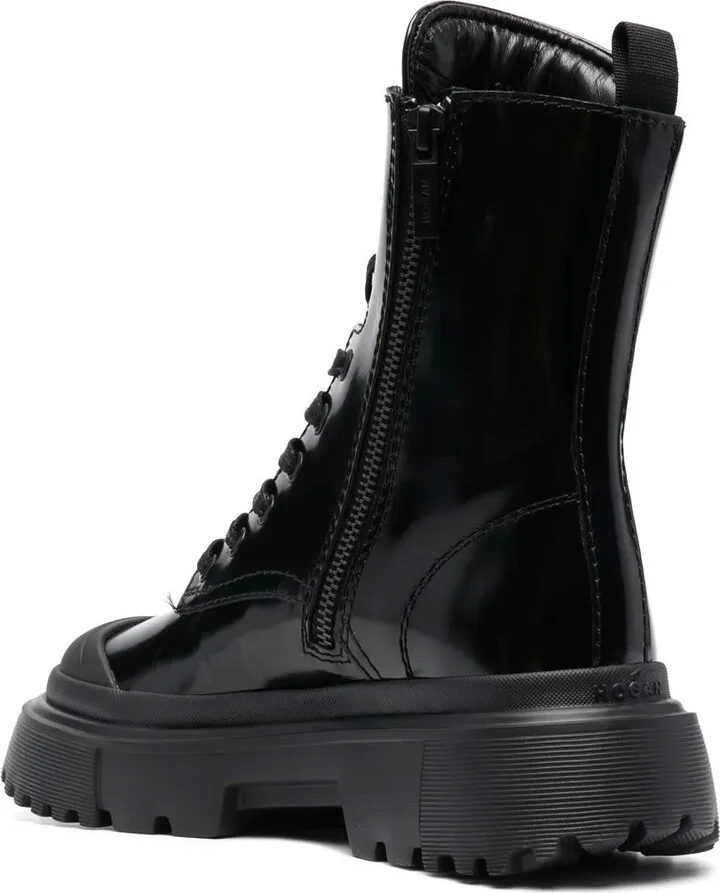 Lace-Up Combat Boots - Image 3