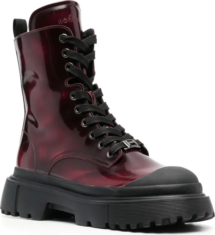 Lace-Up Combat Boots - Image 2