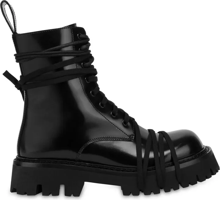 Lace-Up Combat Boots
