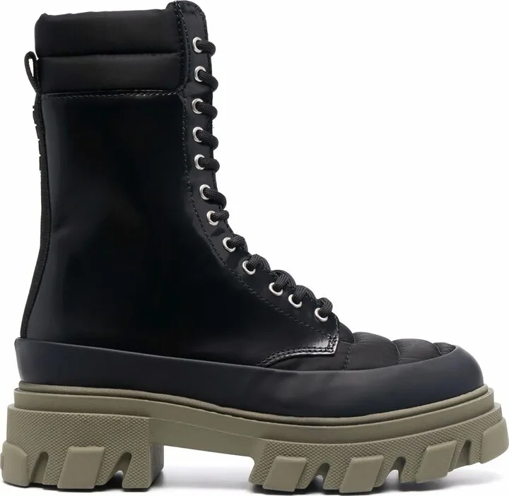 Lace-Up Combat Boots