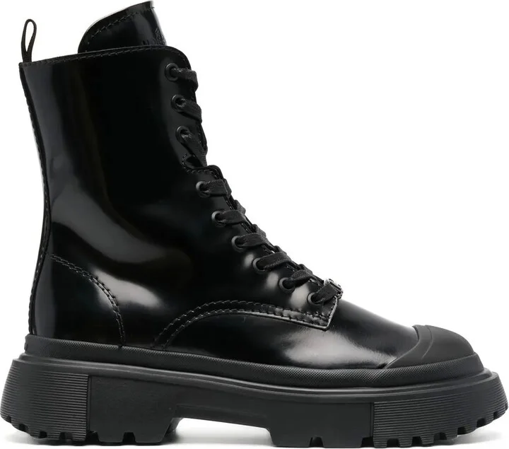 Lace-Up Combat Boots