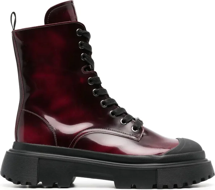 Lace-Up Combat Boots