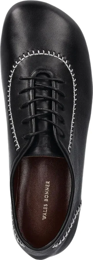 Lace-Up Contrast-Stitch Shoes - Image 3