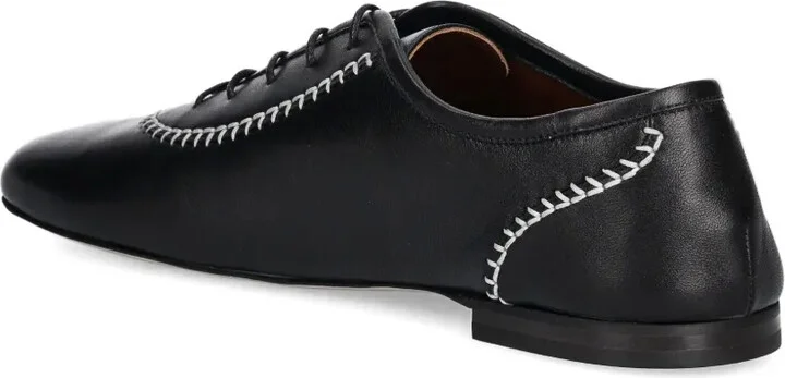 Lace-Up Contrast-Stitch Shoes - Image 4