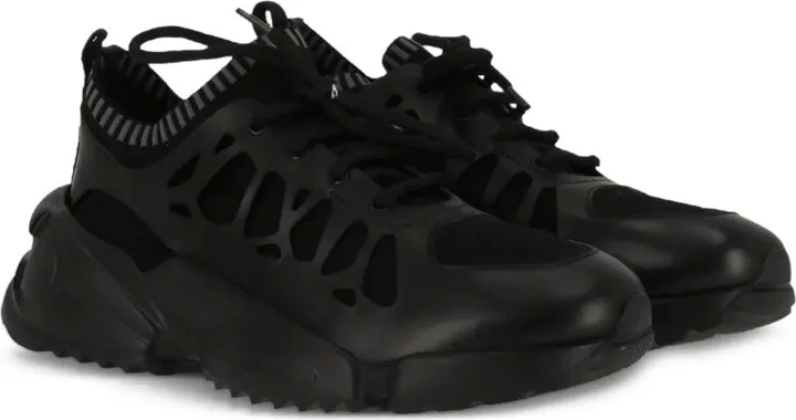 Lace-Up Cut-Out Detail Sneakers - Image 2