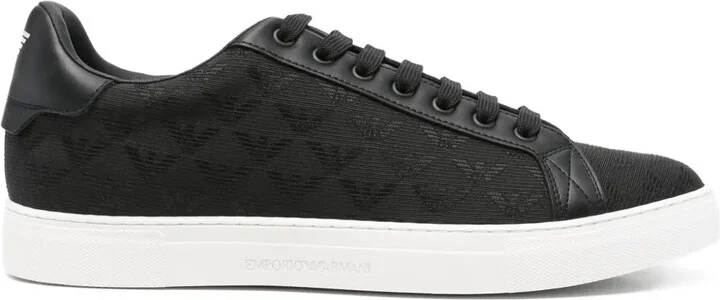 Lace-Up Eagle-Logo Sneakers