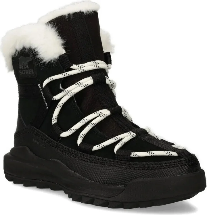 Lace-Up Faux-Fur Boots