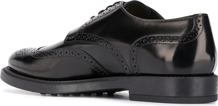 Lace-Up High-Shine Brogues - Image 3