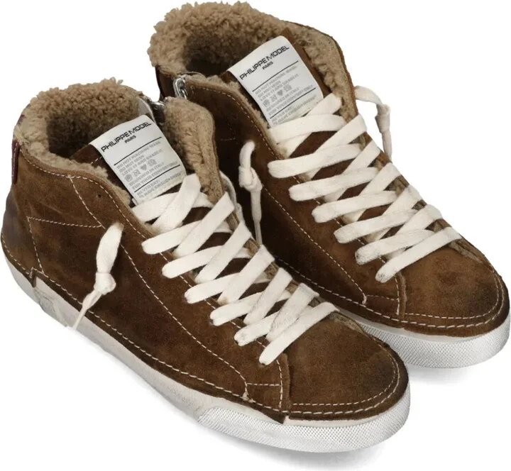 Lace-Up High-Top Sneakers - Image 2