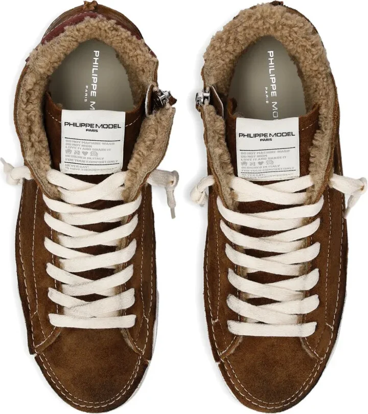 Lace-Up High-Top Sneakers - Image 4