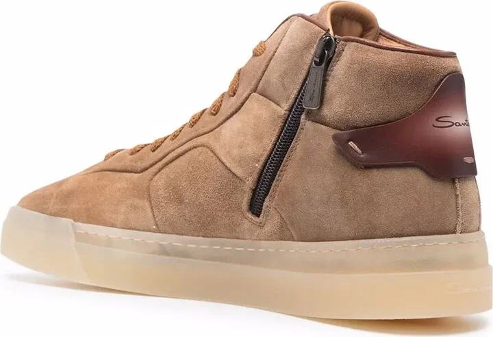 Lace-Up High-Top Sneakers - Image 3