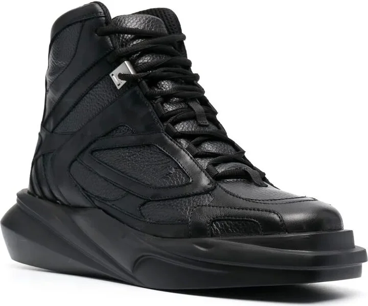 Lace-Up High-Top Sneakers - Image 2