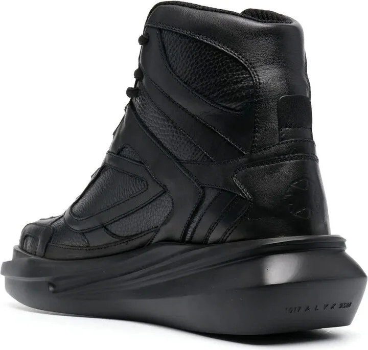 Lace-Up High-Top Sneakers - Image 3