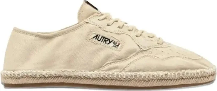 Lace-Up Jute Low-Top Espadrilles