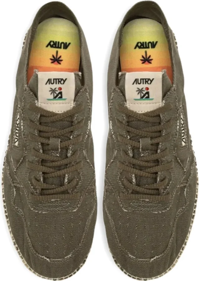 Lace-Up Jute Sneakers - Image 3