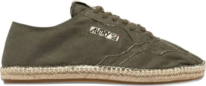 Lace-Up Jute Sneakers