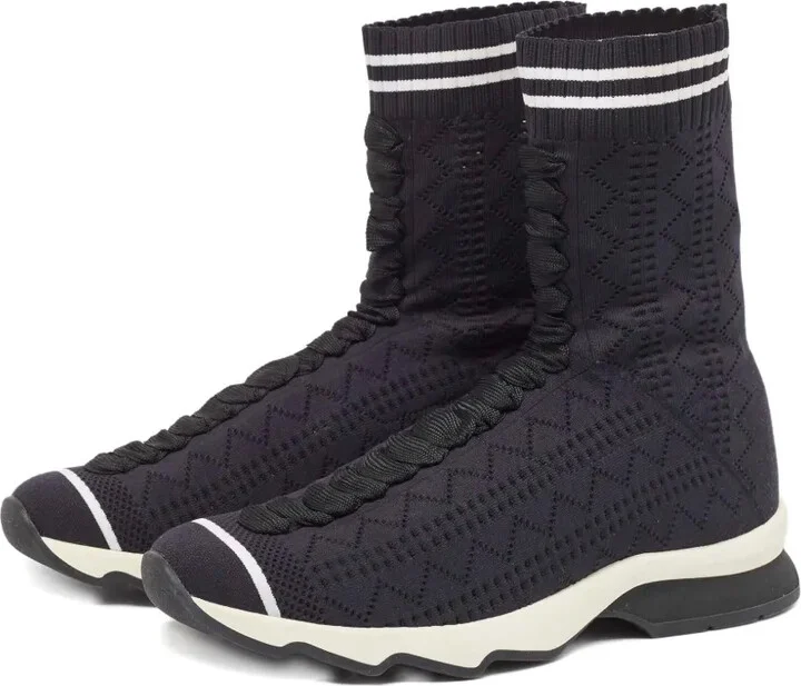 Lace-Up Knitted Sneakers - Image 2