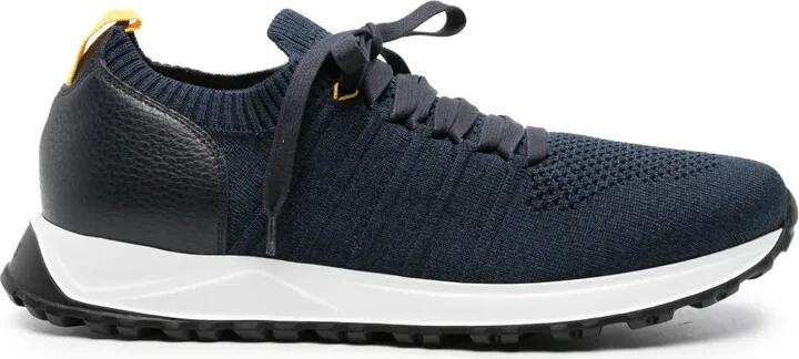Lace-Up Knitted Sneakers