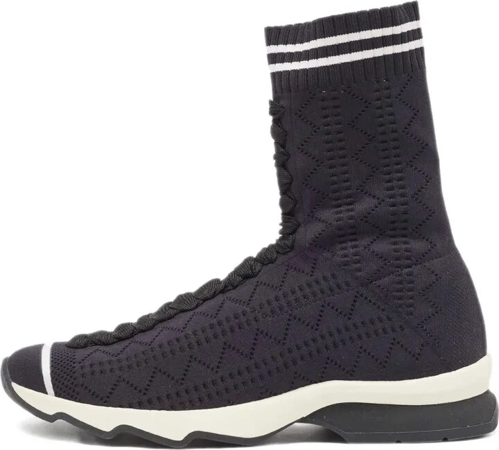 Lace-Up Knitted Sneakers