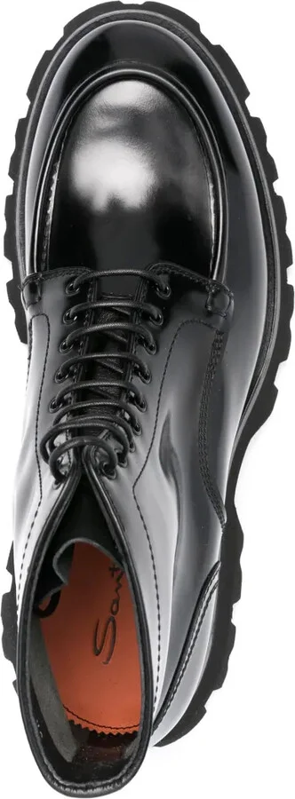 Lace-Up Leather Ankle Boots - Image 4