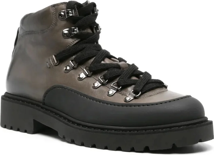 Lace-Up Leather Ankle Boots - Image 2