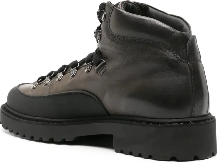Lace-Up Leather Ankle Boots - Image 3