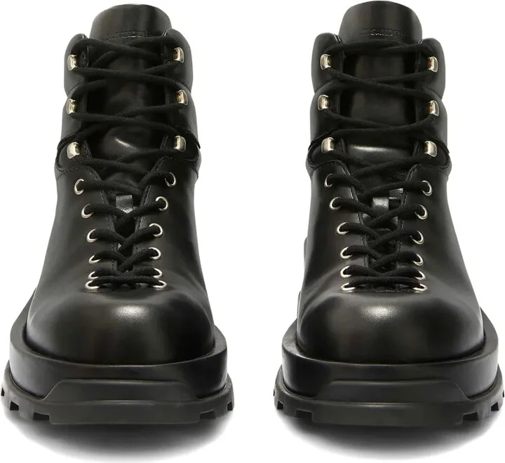 Lace-Up Leather Ankle Boots - Image 4