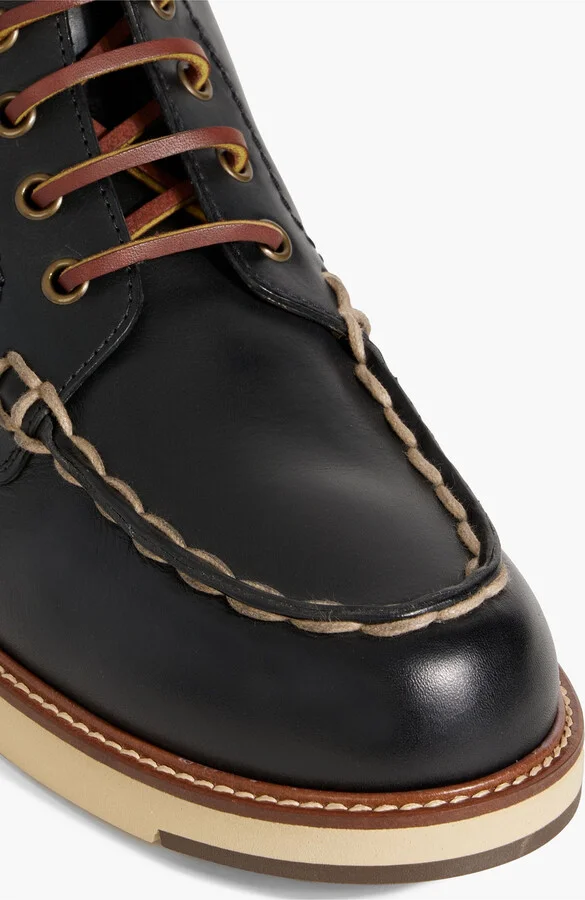 Lace-up leather ankle boots - Image 4