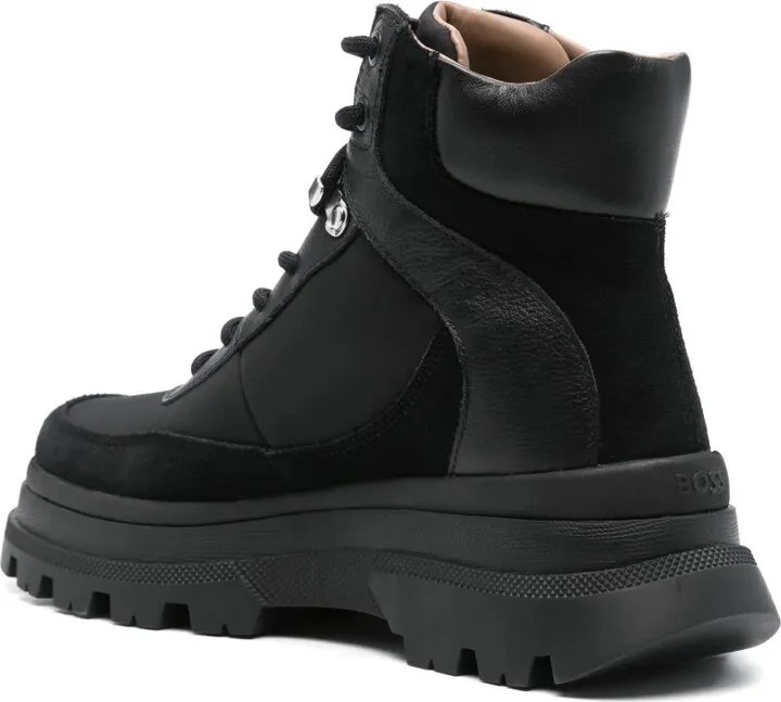 Lace-Up Leather Ankle Boots - Image 3
