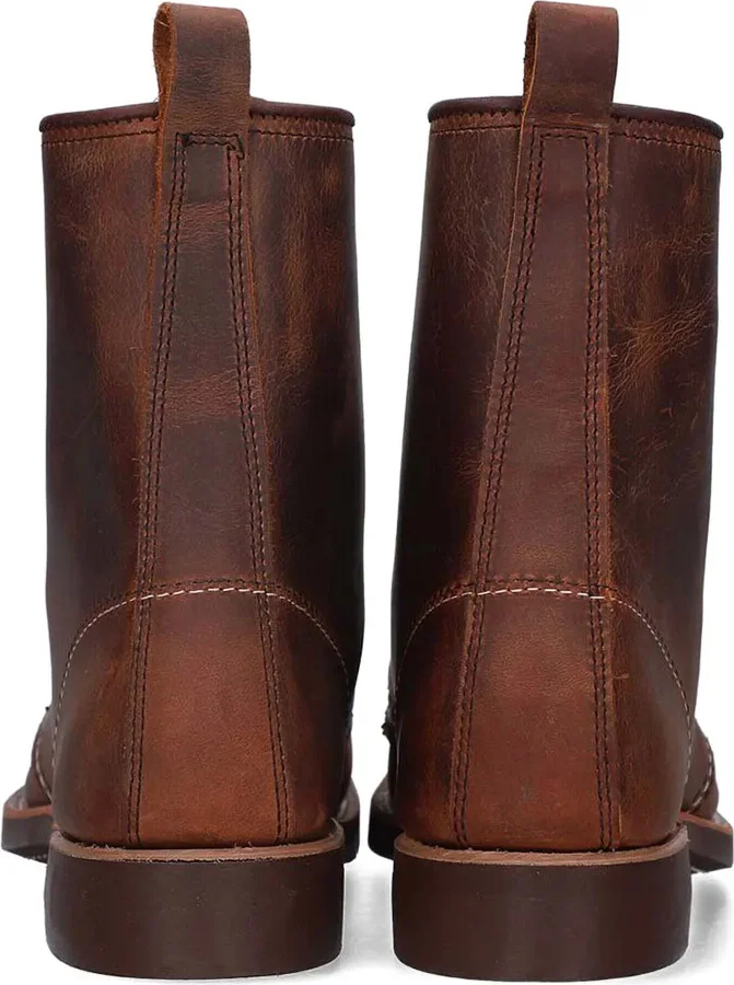 Lace-Up Leather Ankle Boots - Image 3