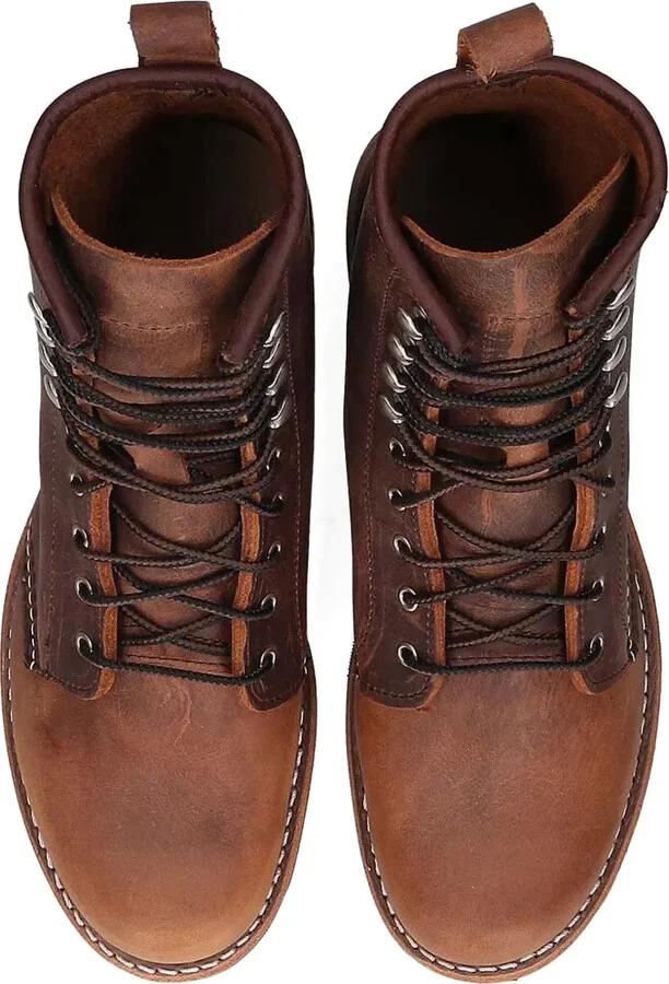 Lace-Up Leather Ankle Boots - Image 4