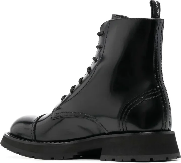 Lace-Up Leather Ankle Boots - Image 3