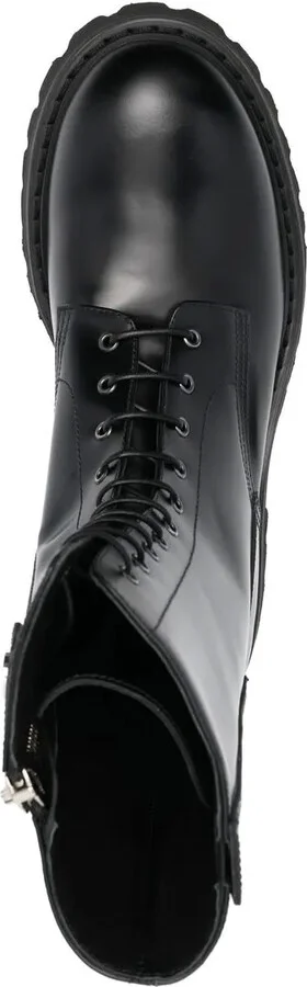 Lace-Up Leather Ankle Boots - Image 4